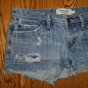 Abercrombie & Fitch Shorts - Abercrombie and Fitch destroyed denim shorts 2 Abercrombie & Fitch Shorts - Abercrombie and Fitch destroyed denim shorts 2
